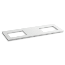 Solid/Expressions 61-5/8" Solid Surface Material Vanity Top