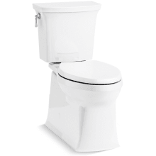 Corbelle 1.28 GPF Two-Piece Elongated Comfort Height Toilet with ContinuousClean and Revolution 360 Flushing Technologies and Left-Hand Trip Lever