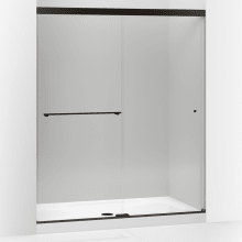 Revel 70" High x 59 5/8” Wide Frameless Sliding Shower Door with Tempered Crystal Clear Glass