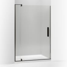 Revel 74" High x 39-1/8 - 44" Wide Pivot Frameless Shower Door with Thick Clear Glass
