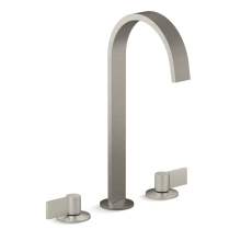 Components 1.2 GPM Widespread Ribbon Spout Vessel Bathroom Faucet with Lever Handles, UltraGlide Technology and Pop-Up Drain Assembly