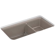 Cairn 33-1/2" Undermount Double Basin Stone Composite Kitchen Sink