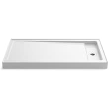 Bellwether 60" x 34" Rectangular Shower Base with Single Threshold and Right Drain