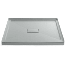 Archer 48" x 48" Square Shower Base with Single Threshold and Center Drain