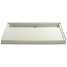 Groove 60" x 42" Acrylic Shower Receptor with Back Drain