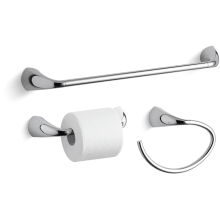 Alteo 18" Towel Bar, Towel Ring and Tissue Holder