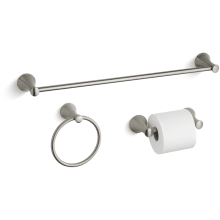 24" Towel Bar, Towel Ring and Tissue Holder