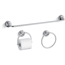 24" Towel Bar, Towel Ring and Tissue Holder