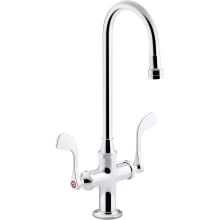 Triton Bowe 1.0 GPM Single Hole Bathroom Faucet with Vandal Resistant Aerator, Wristblade Handles, and Laminar Flow