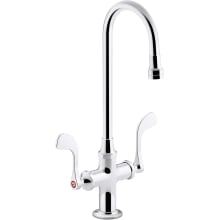 Triton Bowe 0.5 GPM Single Hole Bathroom Faucet with Vandal Resistant Aerator and Wristblade Handles