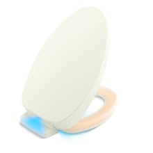 PureWarmth Elongated Toilet Seat and Lid with Soft Close, Quick Release, and Night Light