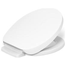 PureWarmth Round Closed-Front Heated Toilet Seat with Soft Close Lid, Quick Release, and Night Light
