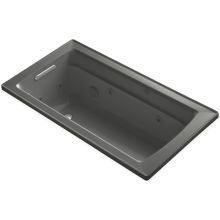 Archer 60" Drop-In Jetted Whirlpool Bath Tub - Reversible Drain