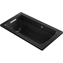 Archer 60" Drop In Acrylic Air/Whirlpool Tub with Reversible Drain and Overflow - Comfort Depth Design
