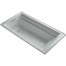Archer 72" Drop In Acrylic Air Tub with Reversible Drain and Overflow - Comfort Depth Design
