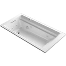 Archer 72" Drop In Acrylic Air / Whirlpool Tub with Reversible Drain and Overflow