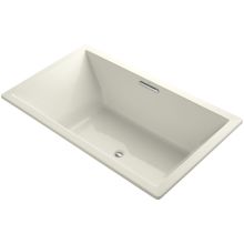 Underscore 72" Soaking Tub with Center Drain and Bask Heating Technology