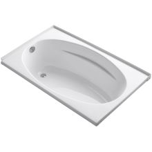 Proflex Collection 60" Three Wall Alcove Soaking Bath Tub with Left Hand Drain