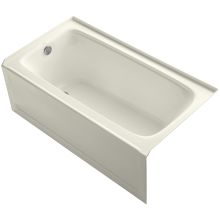 Bancroft Collection 60" Three Wall Alcove Soaking Bath Tub with Left Hand Drain