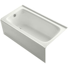 Bancroft 60" Alcove Soaking Bath Tub with Left Drain