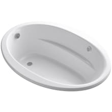 Sunward 60" Drop In Acrylic Air Tub with Reversible Drain and Overflow
