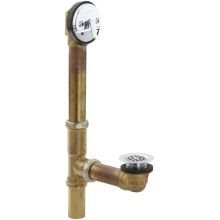 Swiftflo 1-1/2" adjustable trip lever Bathtub Drain, 17-gauge brass, for 14" to 16" baths