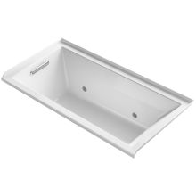 Underscore 60" Soaking Tub with Left Drain and VibrAcoustic Technology