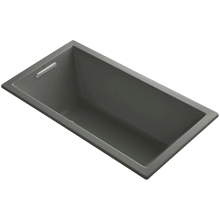 Underscore 60" Soaking Tub with Reversible Drain, Bask Heating, and VibrAcoustic Technology