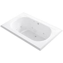 Memoirs 66" Drop In Acrylic Whirlpool Tub with Center Drain and Overflow