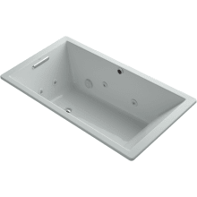 Underscore 66" Drop In, Undermount Acrylic Experience Tub with Left, Reversible, Right Drain and Overflow