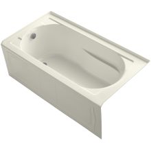 Devonshire Collection 60" Three Wall Alcove Soaking Bath Tub with Left Hand Drain