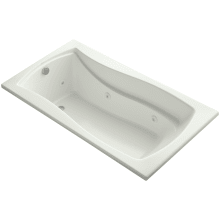 Mariposa Collection 66" Drop In Jetted Whirlpool Bath Tub with Reversible Drain