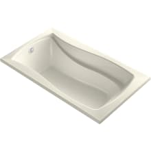 Mariposa 66" Drop In Acrylic Air Tub with Reversible Drain and Overflow