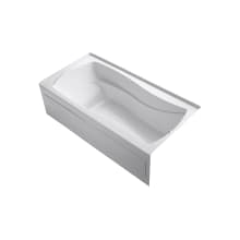 Mariposa 66" Alcove Acrylic Air Tub with Right Drain and Overflow