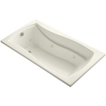 Mariposa Collection 66" Three Wall Alcove or Drop-in Jetted Whirlpool Bath Tub with Reversible Drain
