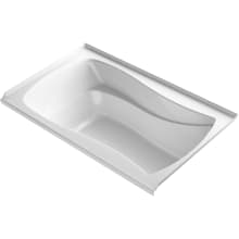 Mariposa 60" Alcove Acrylic Air Tub with Right Drain and Overflow
