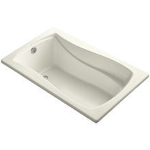 Mariposa 60" Drop In Soaking Bath Tub with Bask Heating and Reversible Drain