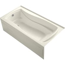 Mariposa 72" Acrylic Air Tub with Left Drain and Overflow