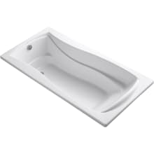 Mariposa 73" Acrylic Air Tub with Reversible Drain and Overflow