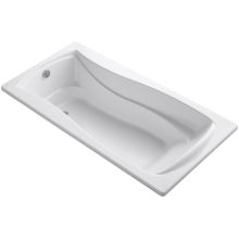 Mariposa Collection 72" Drop In Soaking Bath Tub with Reversible Drain