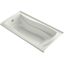 Mariposa Collection 72" Three Wall Alcove Soaking Bath Tub with Left Hand Drain and Integral Tile Flange