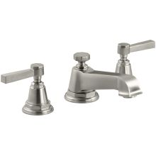 Double Handle Widespread Bathroom Faucet with Ultra-Glide Valve Technology from the Pinstripe Collection