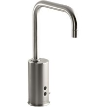Gooseneck Single-Hole Touchless DC-Powered Commercial Faucet with Insight Technology and Temperature Mixer
