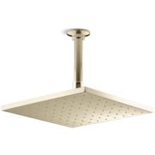 Contemporary Square 10" Single Function 1.75 GPM Rainhead with MasterClean Sprayface and Katalyst Air-Induction Technology