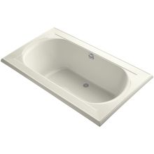 Memoirs® 72" Acrylic Soaking Bathtub for Drop-In Installations with Center Drain - Less Drain Assembly