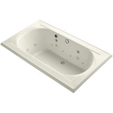 Memoirs Collection 72" Drop In Jetted Whirlpool Bath Tub with Center Drain