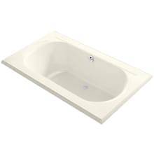 Memoirs 72" Drop In Acrylic Air Tub with Center Drain and Overflow