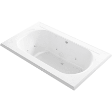 Memoirs 72" Drop In Acrylic Experience Tub with Center Drain and Overflow
