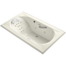 Memoirs Collection 72" Drop In Jetted Whirlpool Bath Tub with Center Drain