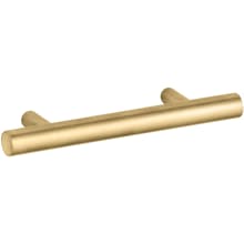 KOHLER Purist 3-in Center to Center Vibrant Rose Gold Cylindrical Handle  Drawer Pulls at